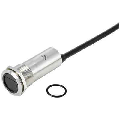 Capteur industriel en acier inoxydable avec connexion par câble et joint torique. Adapté aux mesures de précision dans des environnements exigeants.
