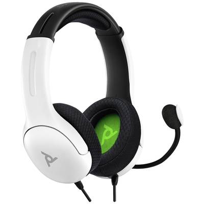 PDP 049-015-EU-WH Gaming  Micro-casque supra-auriculaire filaire Stereo blanc Suppression du bruit du microphone, Noise 
