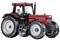 Un tracteur rouge avec une grande cabine et des roues noires, modèle '1455XL', de la marque Case International, est posé sur un fond blanc.