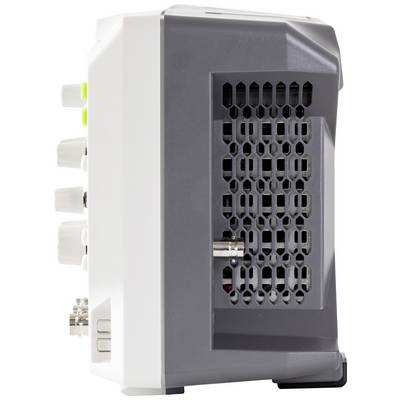 Un routeur réseau avec plusieurs ports sur le côté gauche et une grille de ventilation grise sur le côté droit.