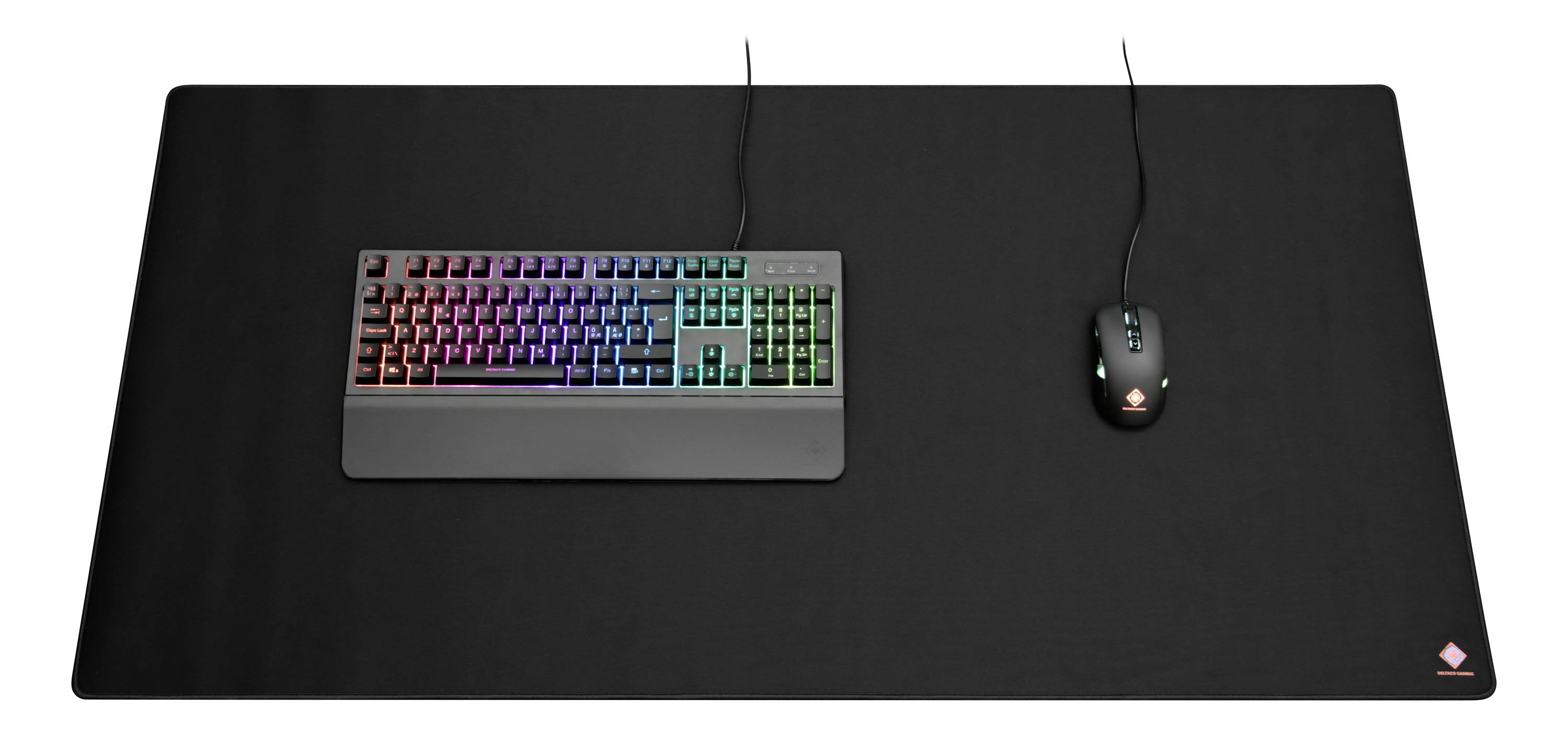 DELTACO GAMING GAM-081 Tapis de souris de gaming anti-dérapant noir-3