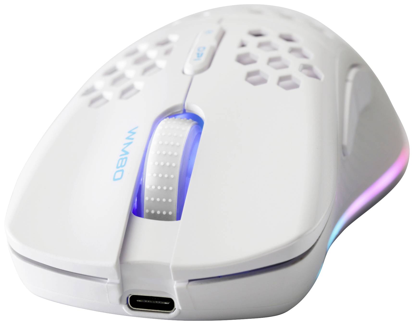 Deltaco Gaming GAM-120-W, Droitier, Optique, RF Wireless + Bluetooth + USB Type-A, 4800 DPI, 1 ms, Blanc-0