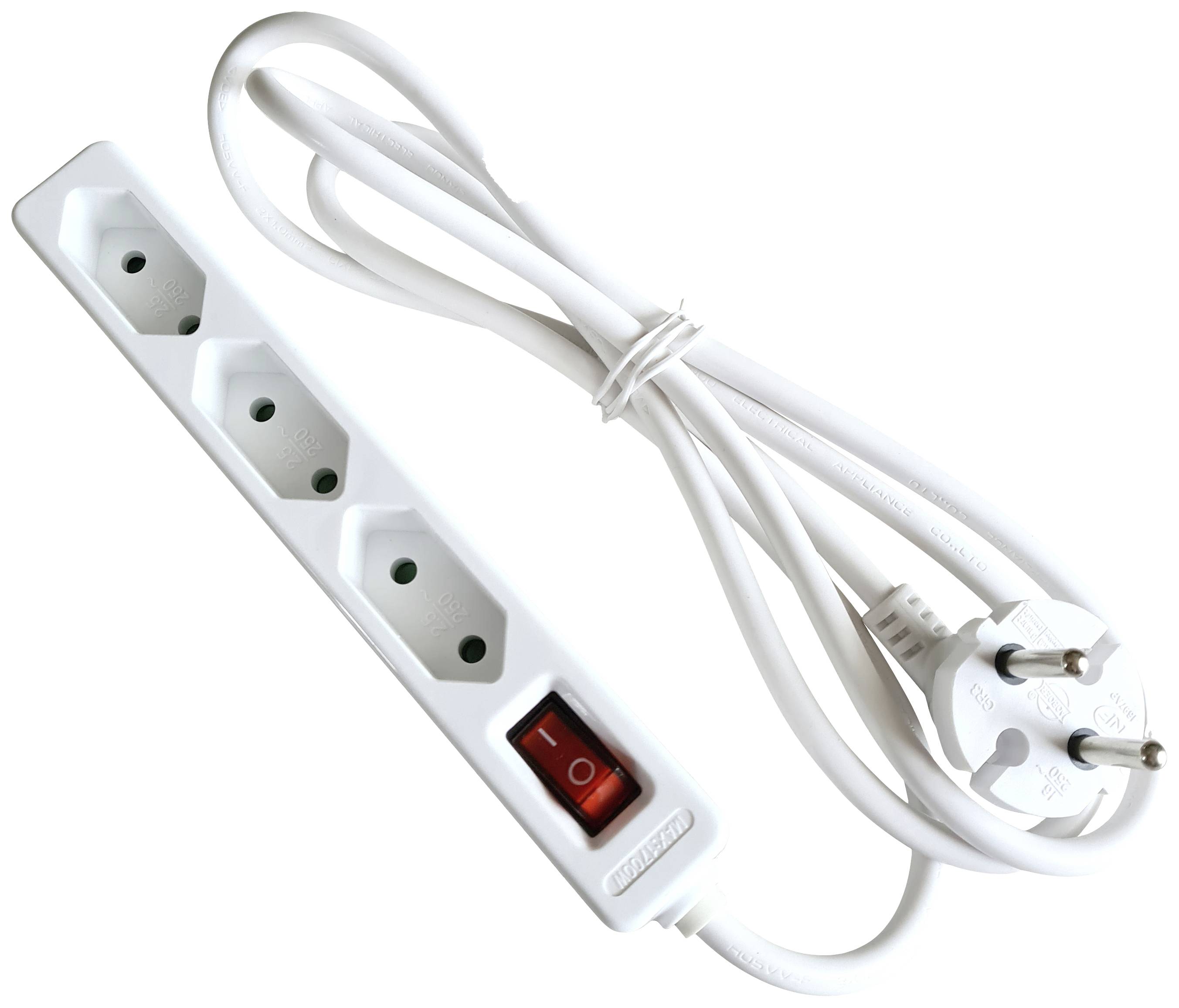 Multiprise blanche avec prise USB Globe Electric