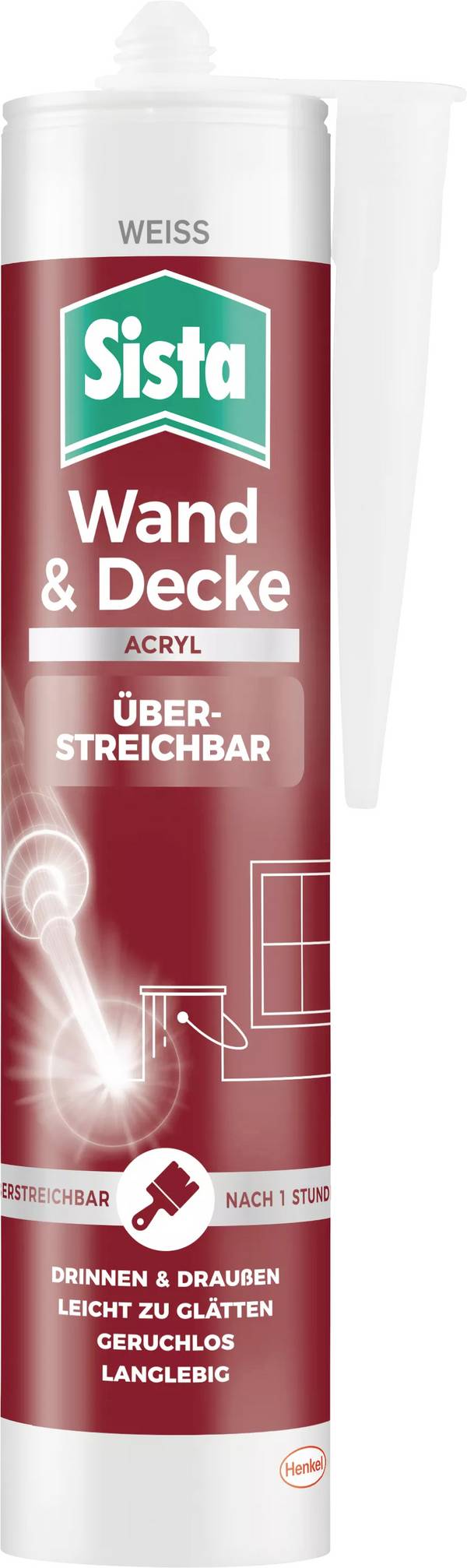 Sista Wand & Decke Acrylique Couleur blanc SHPWH 280 ml