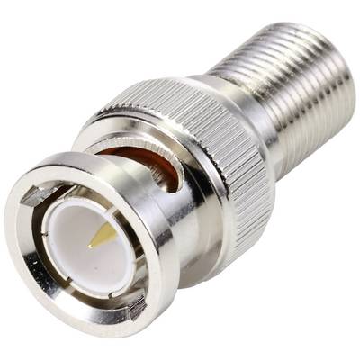 Un adaptateur coaxial RF métallique à connexion à vis ; composant essentiel pour les systèmes de transmission de signaux électroniques.
