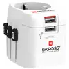 Skross 1302470 Adaptateur de voyage Pro Light USB (2xA) -World