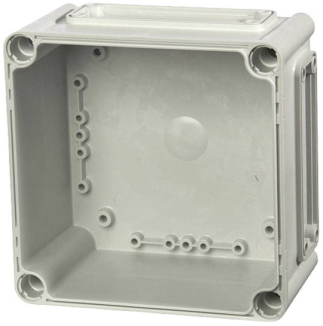 Fibox Base, PC Openings, 4x size 1 flange 3530139 Partie inférieure du boîtier 190 x 190 x 100 Polycarbonate gris clair (RAL 7035) 1 pc(s)