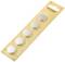 Lot de cinq piles bouton 'Voltcraft', type CR2450, tension 3V, 620 mAh. Emballage en carton brun avec fenêtre transparente.