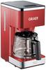 Graef FK 403 Cafetière rouge Nombre de tasse=10 verseuse en verre, fonction de conservation de la chaleur