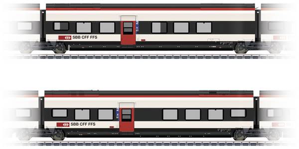 Märklin 43462 H0 SET supplémentaire 2 pour Giruno de la SBB D(B9) 2.classe et E(B8) 2.classe