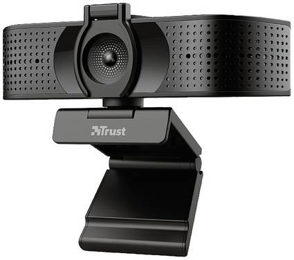 Webcam 4K Trust Teza 3840 x 2160 Pixel pied de support, support à pince