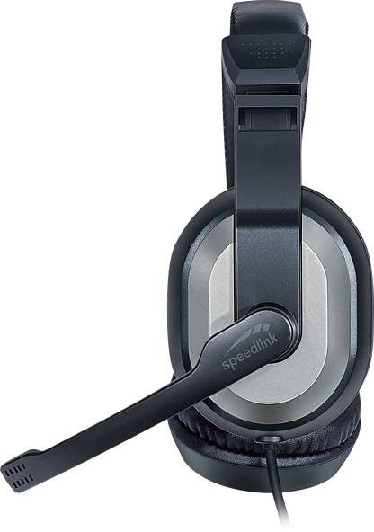 SpeedLink THEBE Micro-casque supra-auriculaire filaire Stereo noir ordinateur-1