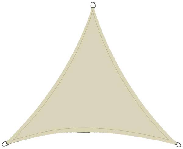 Siena Garden B508-03-36 Gel solaire Solino Triangulaire 3,6 x 3,6 m, écru