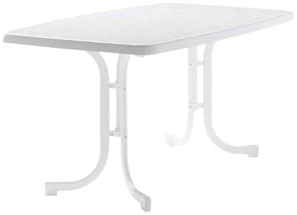 Sieger 153/W Table pliante pour le boulevard Mecalit 150 x 90 x 72 cm, blanc