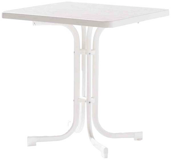 Sieger 131/W Table pliante 70 x 70 cm, blanc