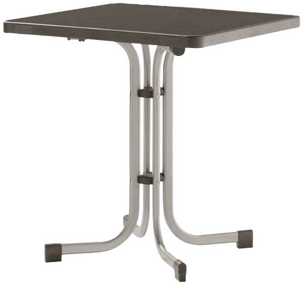 Sieger 231/A Table pliante 70x70 cm, graphite/anthracite