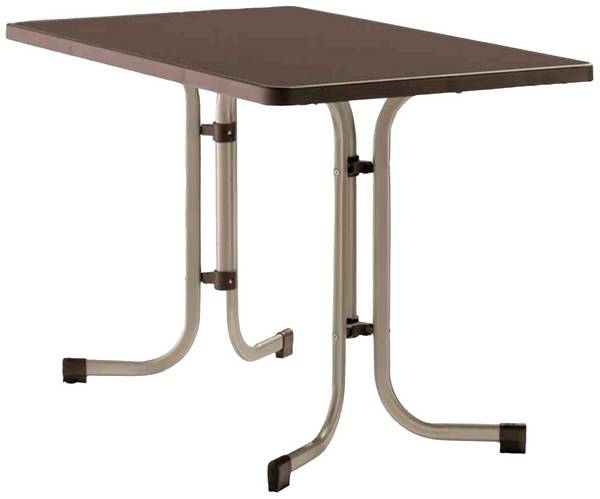 Sieger 233/C-M Table pliante 115 x 70 x 72 cm, couleur ivoire