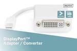 Câble adaptateur DisplayPort, mini DP - DVI (24+5) St/BU, 0,15 m, compatible DP 1.2,