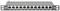 Panneau de brassage avec 12 ports Ethernet, numérotés de 1 à 12. Adapté pour le câblage CAT6, nom de marque sur le côté gauche.