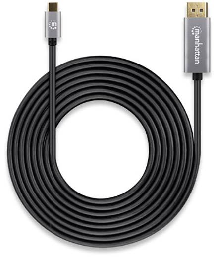 Un long câble USB noir avec des connecteurs brillants des deux côtés, adapté pour connecter des appareils avec des ports USB.