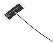 Antenne à base rectangulaire et câble fin ; utilisée pour la communication sans fil.