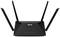 Un routeur noir et sans fil avec quatre antennes. Le logo Asus est visible sur la face avant.
