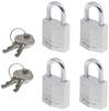 Master Lock P55992 Cadenas 20 mm fermeture universelle argent avec serrure à clé
