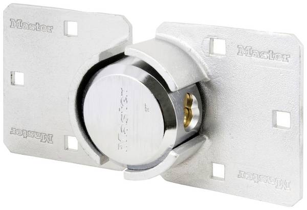 MASTER LOCK Cadenas pour Porte de Camionnettes [Cadenas Rond + Moraillon] 736EURD