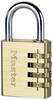 Master Lock P44298 Cadenas 40 mm fermeture universelle or, argent avec serrure à combinaison
