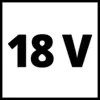 La figure montre le symbole '18 V', qui indique une tension de 18 volts.