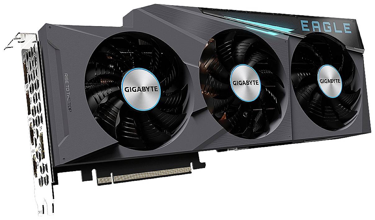GIGABYTE EAGLE GeForce RTX 3080 12G, GeForce RTX 3080, 12 Go, GDDR6X, 384 bit, 7680 x 4320 pixels, PCI Express x16 4.0-3