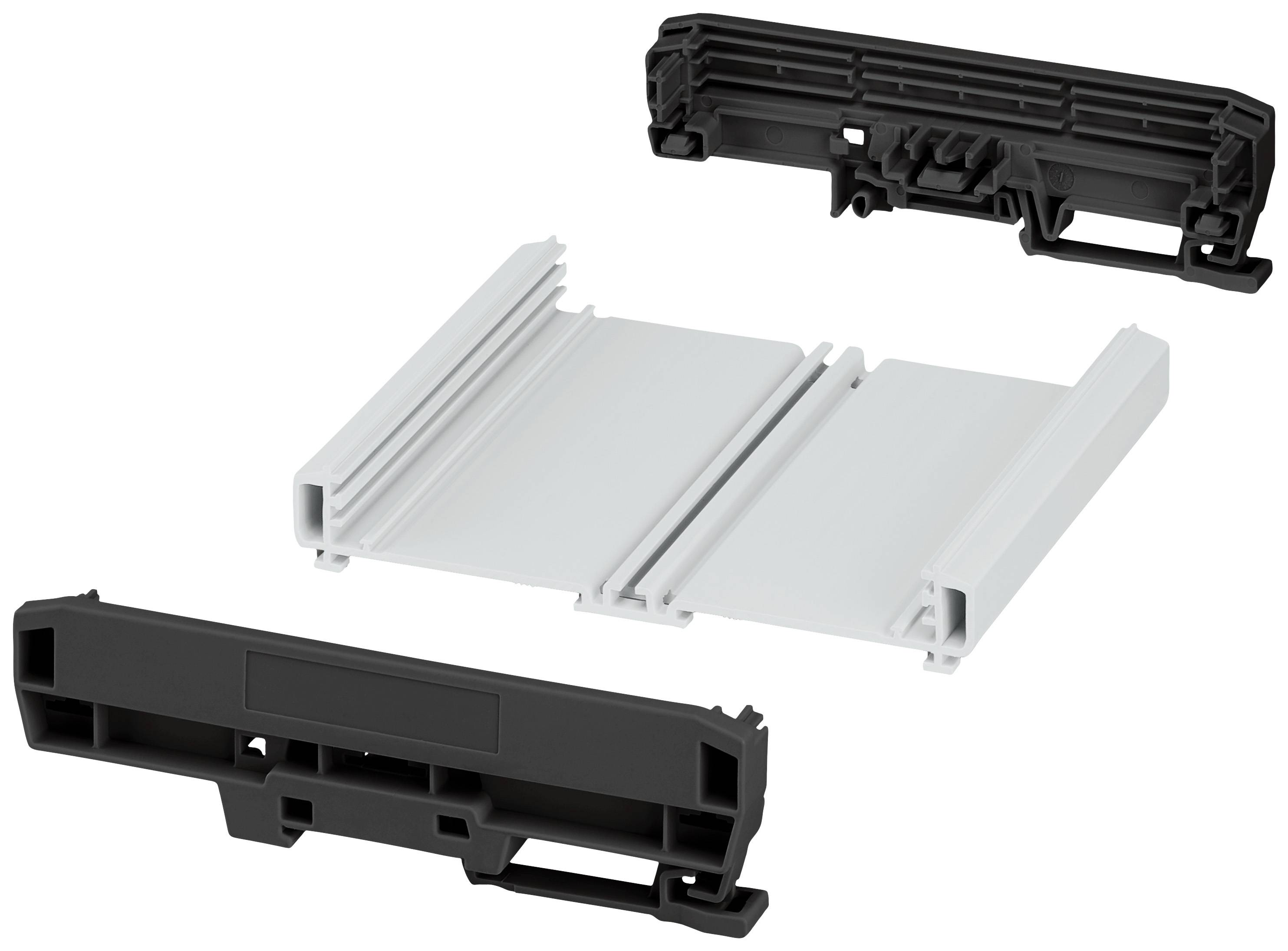 Phoenix Contact UM-PRO-KIT-B122-L120-7035 1310987 Boîtier profilé 123.8 x 142.3 x 39.45 PA gris clair (RAL 7035), noir (RAL 9005) 1 pc(s)