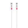 Skross Câble USB USB 2.0 USB-C® mâle, USB-C® mâle 1.20 m blanc rond SKCA0008C-C120CN
