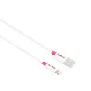 Skross Câble USB USB 2.0 USB-C® mâle 2.00 m blanc rond SKCA0005A-MFI200CN