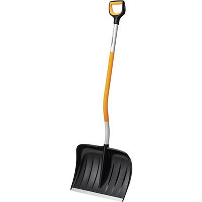 Une béquille orange et blanche qui pourrait être utilisée comme aide à la mobilité.