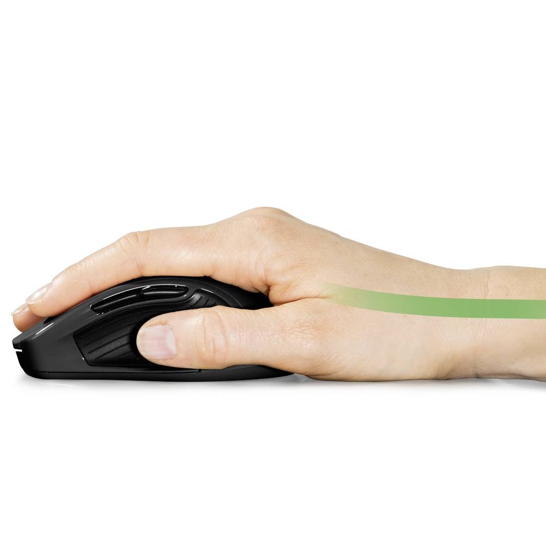 Hama MW-800 V2 Souris ergonomique radio laser noir 7 Boutons 3200 dpi ergonomique-1