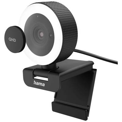Hama C-800 Pro Webcam 2560 x 1440 Pixel support à pince