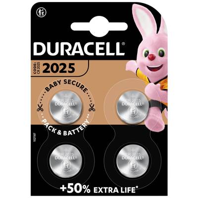 Duracell Elektro 2025 Pile bouton CR 2025 lithium 165 mAh 3 V 4 pc(s) -  Conrad Electronic France