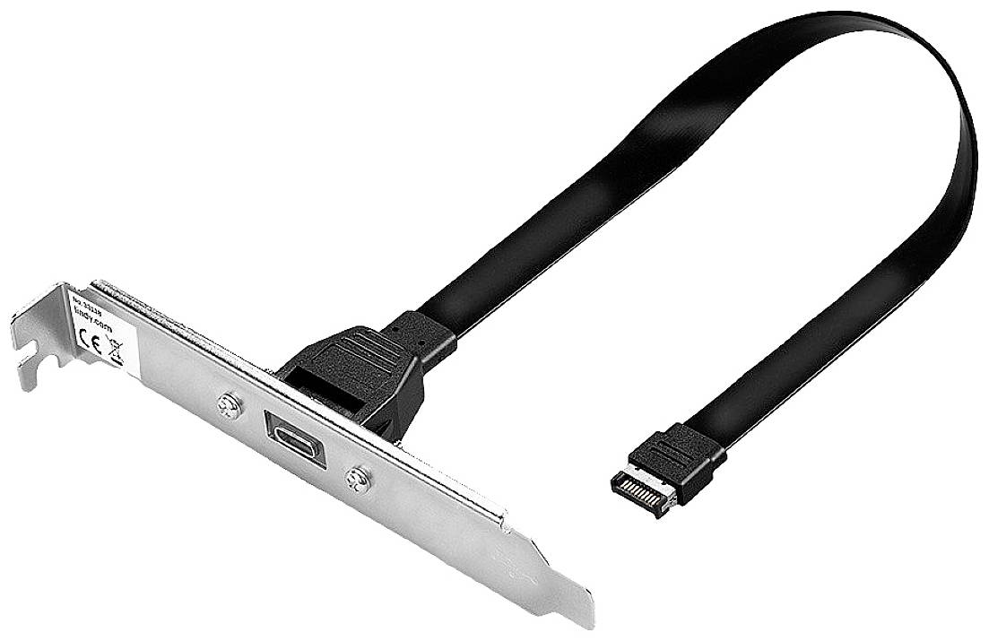 LINDY USB-C® Adaptateur [1x USB-C® mâle - 1x USB-C® femelle] 33118 0.45 m-0