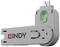 Un adaptateur USB gris avec un interrupteur vert et le logo 'Lindy'.