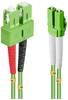 LINDY 46325 fibre optique FO Câble de raccordement 15.00 m vert [1x LC mâle - 1x SC mâle] 50/125 µ Multimode OM5