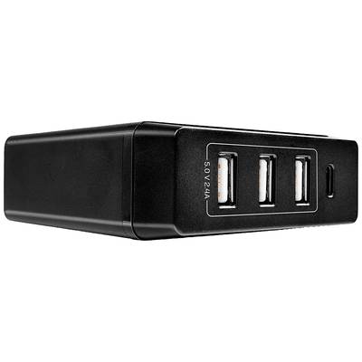 LINDY Lindy 73329 Chargeur USB pour prise murale Courant de sortie (max.) 3 A 4 x USB-A, USB-C® USB Power Delivery (USB-