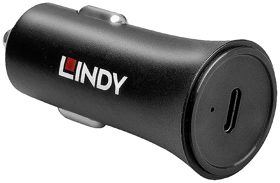LINDY Single Port USB Type C Car Charger-0