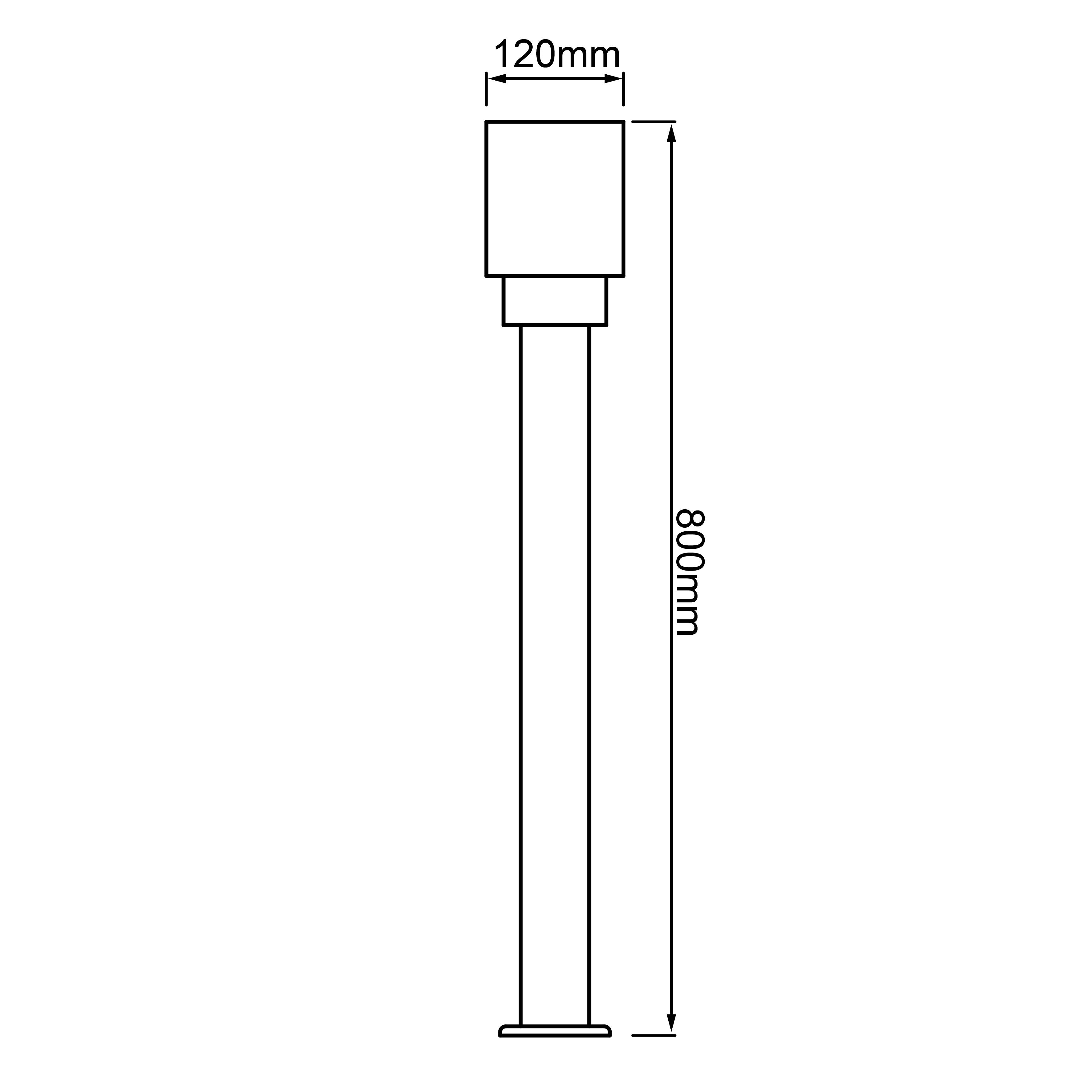 Lampadaire extérieur Brilliant 96371/63 Arthus E27 anthracite-5