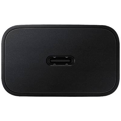 Station de charge rectangulaire noire avec un connecteur central.