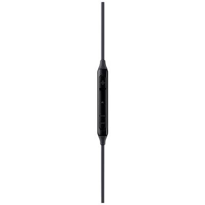 Commutateur audio inline noir avec contrôle de volume et interrupteur coulissant, aligné verticalement.