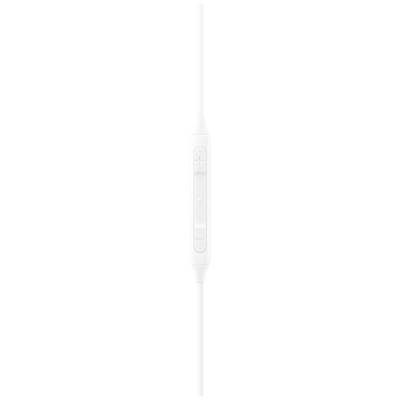 Un interrupteur blanc sur un câble avec des boutons de réglage du volume.