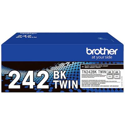 Cartouche d'encre 'Brother' modèle TN242BK, pack double, noir, pour imprimantes HL-3140CW, MFC-9140CDN et modèles similaires.