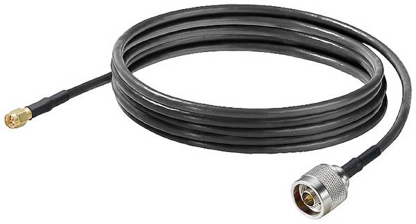 Câble de raccordement Weidmüller antenne  5.00 m noir résistant aux UV