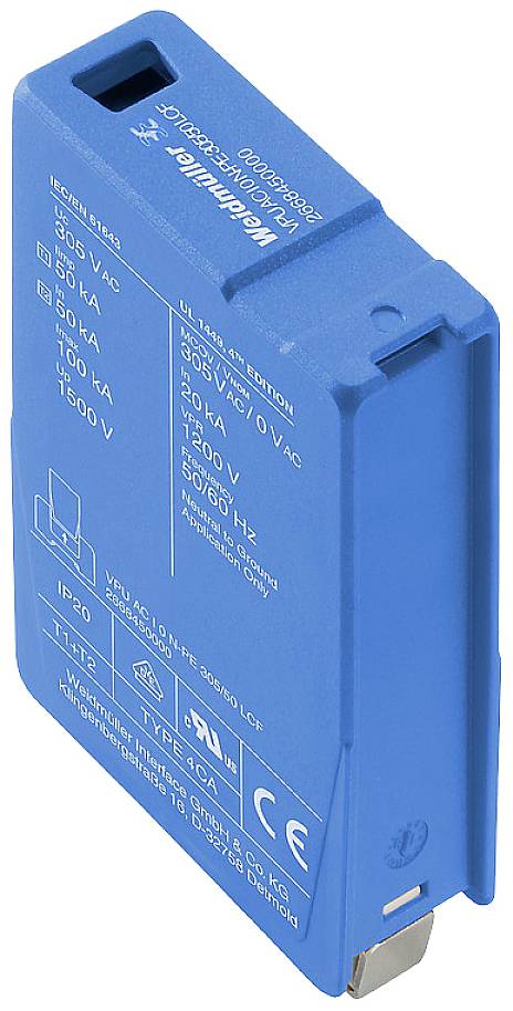Weidmüller 2668450000 VPU AC I 0 N-PE 305/50 LCF Dispositif antisurtension Piece 1 pc(s)